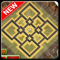 War Base COC TH8 2017 الملصق