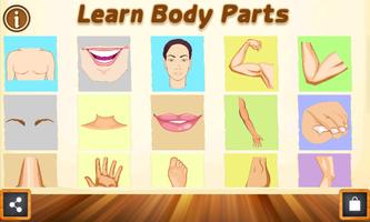 Learn Body Parts for Kids تصوير الشاشة 1