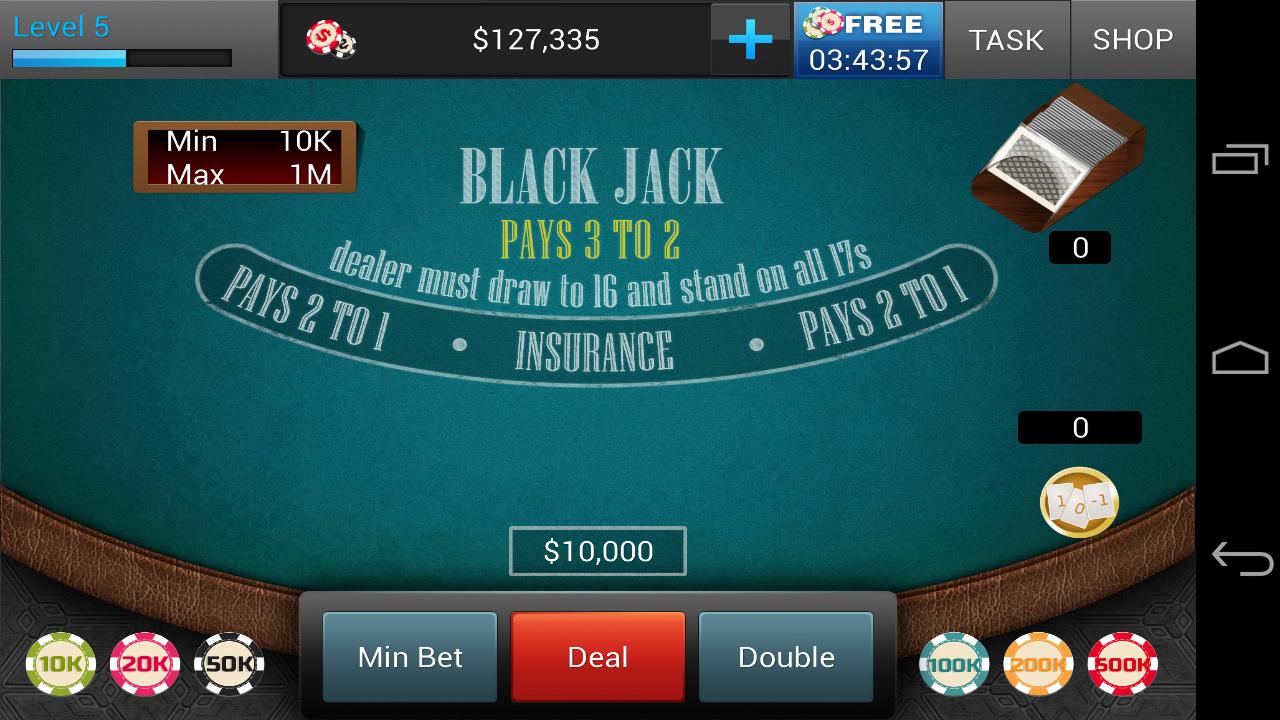 игра black jack 21