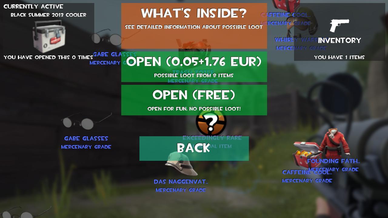 Crate Opener Simulator For Tf2 For Android Apk Download - rarest roblox items that were earned in game