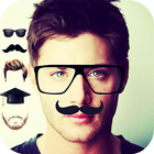 Man Hair Mustache Style PRO ícone