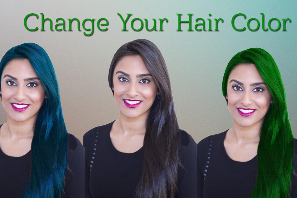 Color change. Hair color change