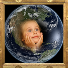 Earth Photo Frame Zeichen