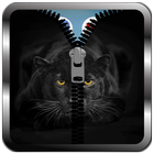 Black Panther Zipper Lock icône