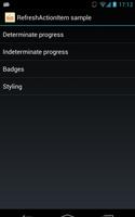 RefreshActionItem Demo 포스터