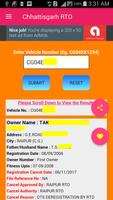 Chhattisgarh Vehicle Registration Details Screenshot 2