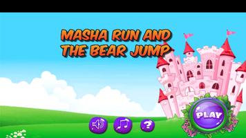 Masha Jump and the Bear Run Game Affiche