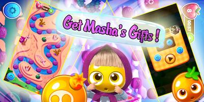 Match 3 games of masha fruits & gems clash puzzle screenshot 2