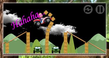 Marsha and Bear Racing Car Affiche