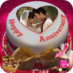 Nom Photo On Anniversary Cake - Cadres Couple HD