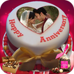 Name Photo On Anniversary Cake – Couple Frames HD