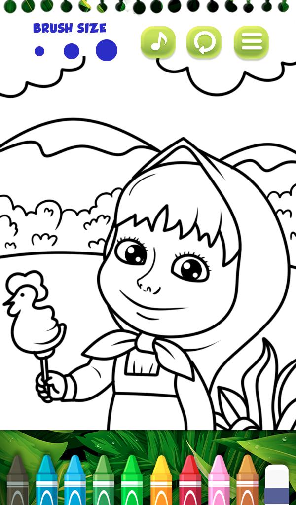 Download Masha Bear - Masha and The bear Coloring games for Android ...
