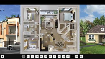 Modèle 3D Accueil capture d'écran 2