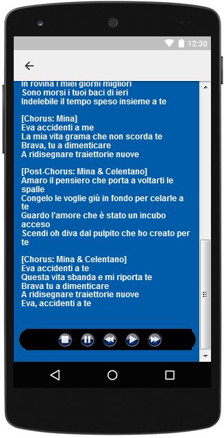 最佳音乐和歌词mina Adriano Celentano安卓下载 安卓版apk 免费下载