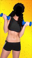 Women Fitness Fashion Photo Montage Affiche