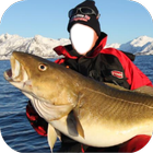 Big Fishing Catch Photo Montage-icoon