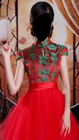 Chinese Bridal Dress Photo Montage-poster