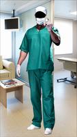 Hospital Staff Uniforms Photo Montage ポスター