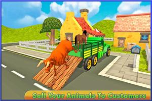 Transport Truck Driver: Farm Animals capture d'écran 2