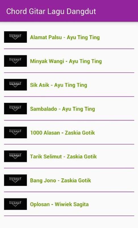 Kunci Gitar Zaskia Gotik Tarik Selimut
