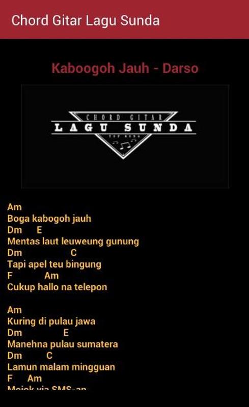 Kunci Gitar Pop Sunda