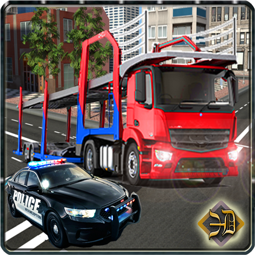 Police Car Transporter Truck