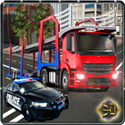 Police Car Transporter Truck simgesi