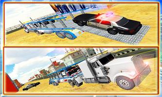 Police Car Truck Transporter imagem de tela 1