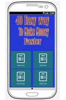 40 Easy Way To Make Money Fast plakat