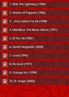 Top 10 Metallica Albums capture d'écran 1