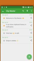 Clip Master Clipboard Manager 4 Android P Launcher Affiche