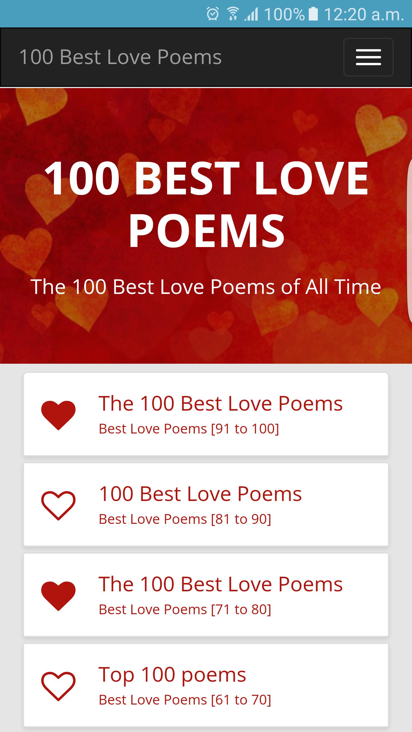 Short Love Poems for Android - APK Download