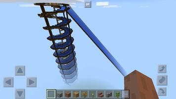 Water Slides rafting. MCPE map Affiche