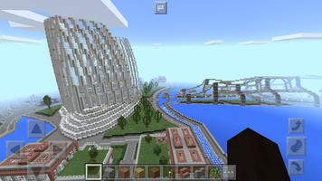 Futuristic City Minecraft map capture d'écran 1
