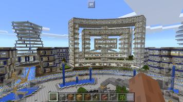 Futuristic City Minecraft map capture d'écran 2