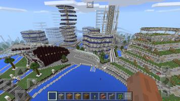 Futuristic City Minecraft map capture d'écran 3