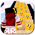 Lucky Block Race Map for MCPE ( Minecraft PE )
