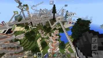 Loopy Coaster Minecraft map Affiche