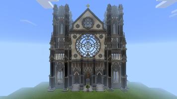 Majestic cathedral MCPE map Affiche