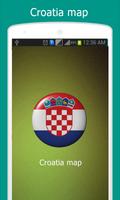 Croatia Map Affiche