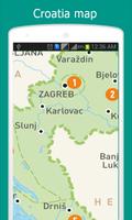 Croatia Map capture d'écran 1