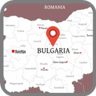 Karte von Bulgarien Zeichen