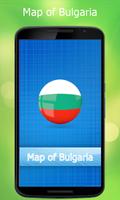 Karte von Bulgarien Plakat