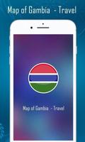 Map of Gambia  - Travel Affiche