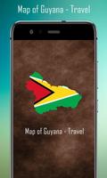 Map of Guyana - Travel Affiche