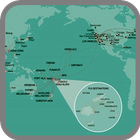 Map of Fiji  - Travel آئیکن