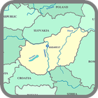 Map of Hungary - Travel icon