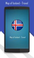 Map of Iceland - Travel-poster