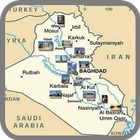 Map of Iran - Travel icon