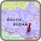 Map of South Sudan - Travel icône